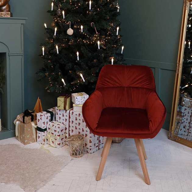 Кресло AksHome Soft красный, велюр 64742 Фото № 7