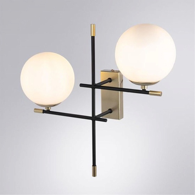 Бра Arte Lamp Arkab A2225AP-2BK изображение 2 Бра Arte Lamp Arkab A2225AP-2BK Фото № 2