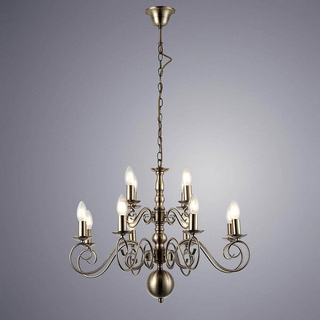 Подвесная люстра Arte Lamp A1129LM-12AB Фото № 2