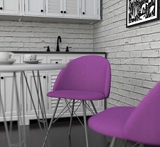 Обеденная группа Sheffilton SHT-DS10 белый/ягодное варенье/черный муар 9012733302 5