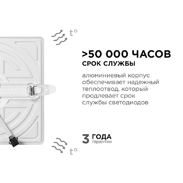 Встраиваемая светодиодная панель Apeyron 06-131 Фото № 9