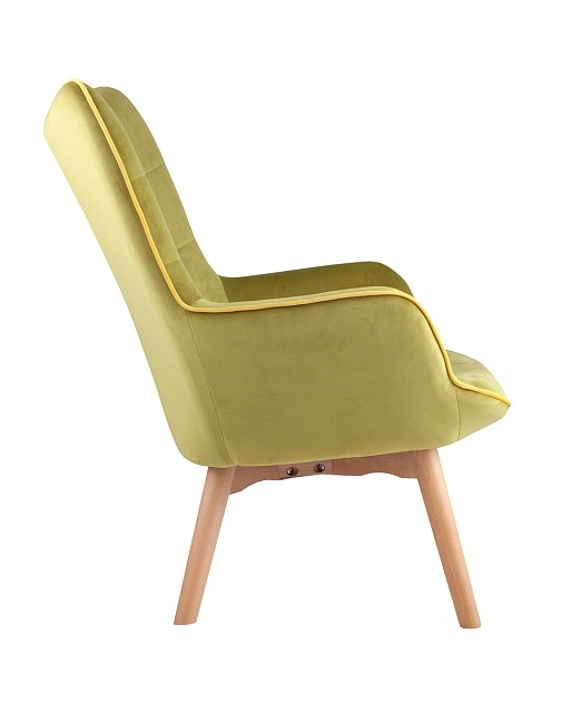 Кресло Stool Group Манго вельвет оливковый MANCO HLR-25 Фото № 3