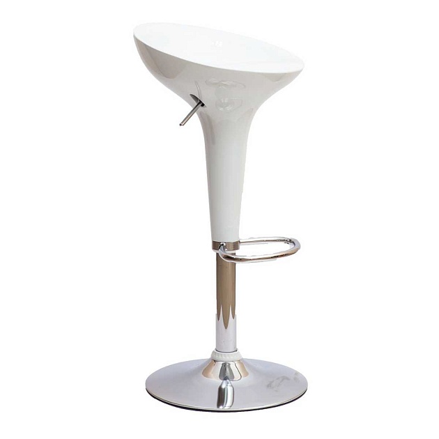 Барный стул AksHome Bomba белый, пластик 27646 изображение 1 Барный стул AksHome Bomba белый, пластик 27646 Фото № 1