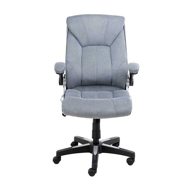 Кресло руководителя AksHome Galio серый, велюр 86372 Фото № 14