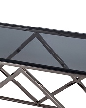 Консоль Stool Group ИНСИГНИЯ 115х30 стекло smoke сталь тёмный хром ECST-026-BG-SK (115x30) 1
