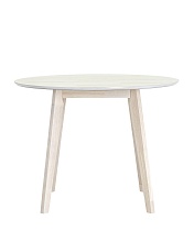 Кухонный стол Stool Group Gerda D100 массив гевеи, беленый дуб УТ000004682 4