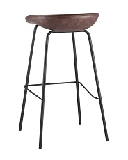 Барный стул Stool Group Турин коричневая экокожа черные ножки 8319TB BROWN 3