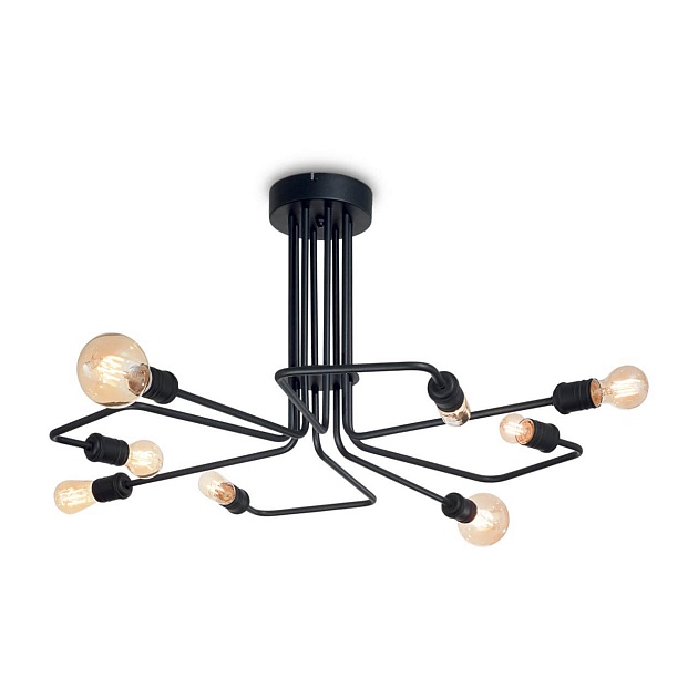 Потолочная люстра Ideal Lux Triumph PL8 Nero 242378 Фото № 1