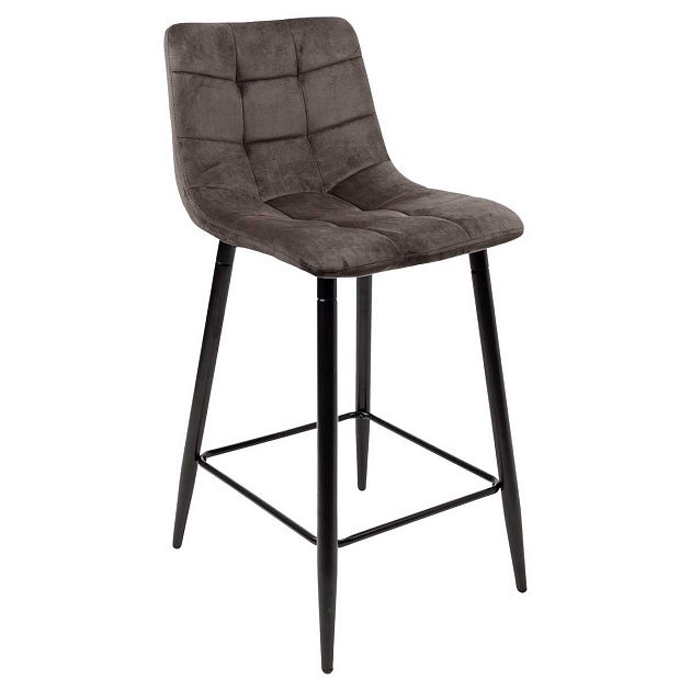 Барный стул AksHome Stella коричневый, велюр 75809 Фото № 1