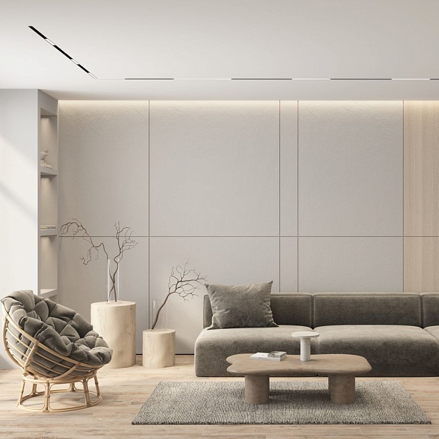 Трековый светодиодный светильник Denkirs Simple Linear DK8204-BK Фото № 3