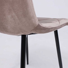 Кухонный стул AksHome Gill бежевый велюр/черный 94145 5