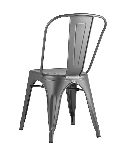 Барный стул Tolix серебристый матовый YD-H440B YG-15 изображение 4 Барный стул Tolix серебристый матовый YD-H440B YG-15 Фото № 4