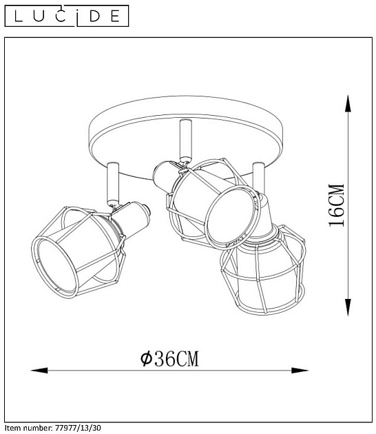 Спот Lucide Nila 77977/13/30 изображение 3 Спот Lucide Nila 77977/13/30 Фото № 3