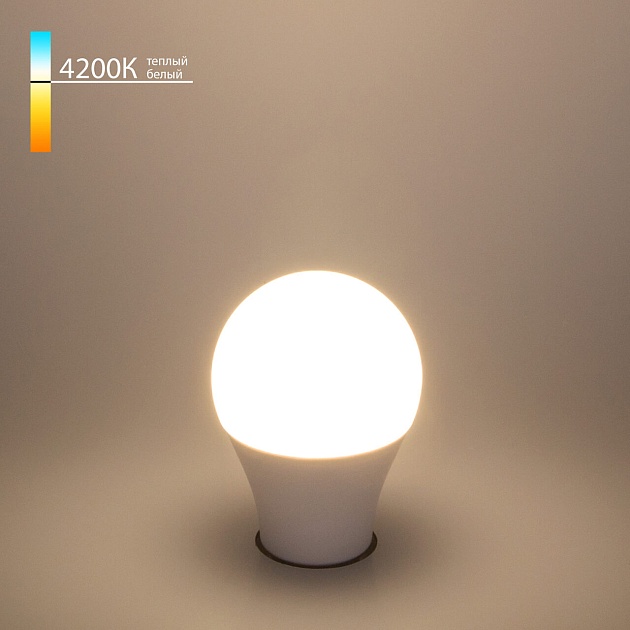 Лампа светодиодная Elektrostandard E27 10W 4200K матовая a048523 Фото № 2