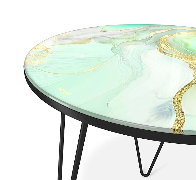 Журнальный стол Sheffilton SHT-CT27 лазурно голубой/черный муар 4007482107 изображение 5 Журнальный стол Sheffilton SHT-CT27 лазурно голубой/черный муар 4007482107 Фото № 5