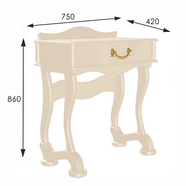 Консоль Мебелик Джульетта 008572 Фото № 3