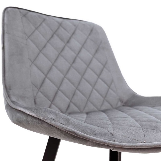 Барный стул AksHome Leros серый, велюр 81474 изображение 6 Барный стул AksHome Leros серый, велюр 81474 Фото № 6