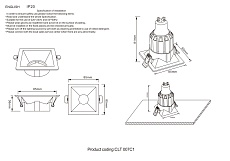 Встраиваемый светильник Crystal Lux CLT 007C1 WH 2