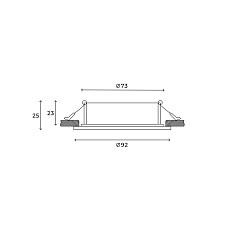 Встраиваемый светильник Hesby Lighting Hesby Eclipse IP20,15Вт, GU10, белый HSBL_0110 4