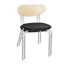 Табурет Sheffilton SHT-S85М-2 бежевый/черный/хром лак 7229537208