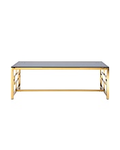 Журнальный стол Stool Group Бруклин 120*60 черное стекло/сталь золото УТ000001494 3