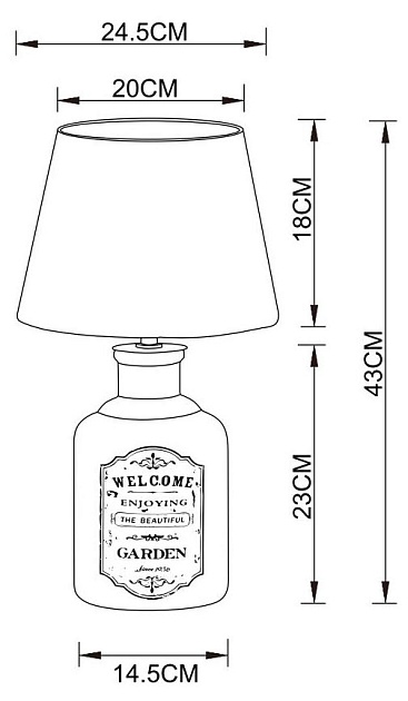 Настольная лампа Arte Lamp Isola A4272LT-1GY Фото № 3