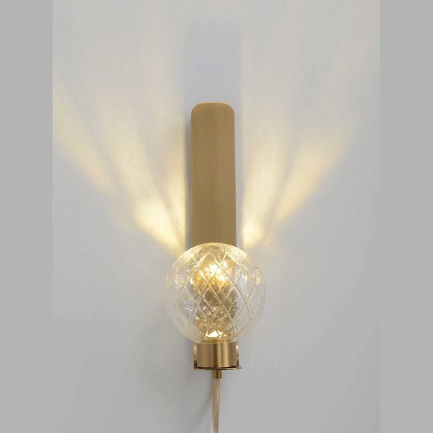 Бра Crystal Lux BELLA AP1 BRASS Фото № 2
