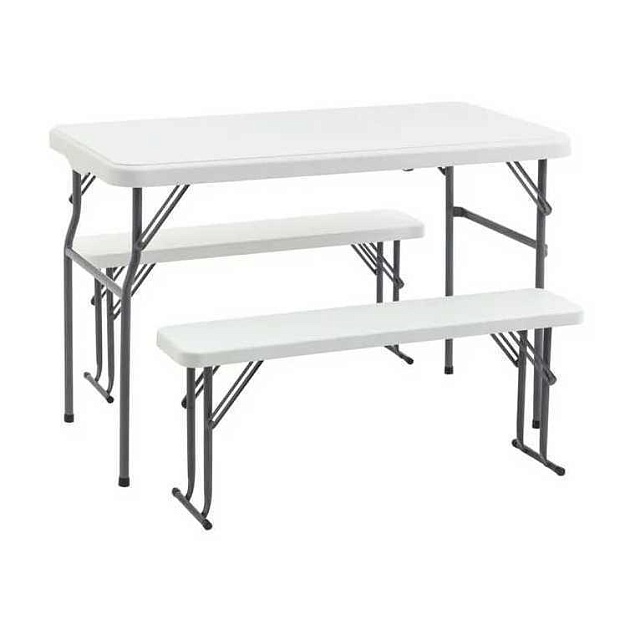 Комплект складной мебели Stool Group белый УТ000036671 изображение 1 Комплект складной мебели Stool Group белый УТ000036671 Фото № 1