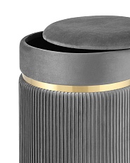 Пуф Stool Group Миранда с ящиком велюр серый 19B352VA-8167-55 2