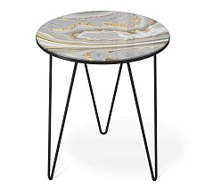 Журнальный стол Sheffilton SHT-CT27 золотистый пепел/черный муар 4007482111 1