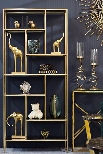 Стеллаж Garda Decor 46AS-SH1452-Gold Фото № 8