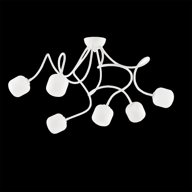 Потолочная люстра Ideal Lux Octopus PL6 Bianco 174921 Фото № 2