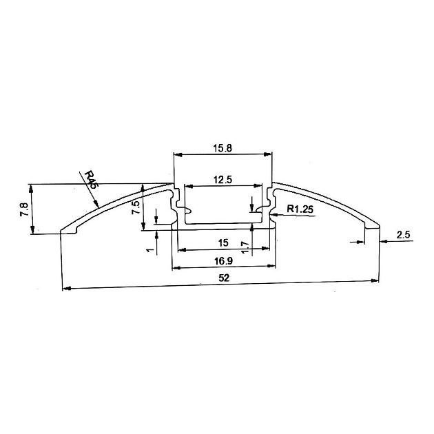Профиль с экраном SWG ARC-608FL 000903 Фото № 2