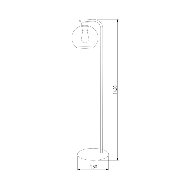 Торшер TK Lighting 5051 Cubus Graphite Фото № 2