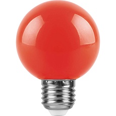 Лампа светодиодная Feron E27 3W красная LB-371 25905