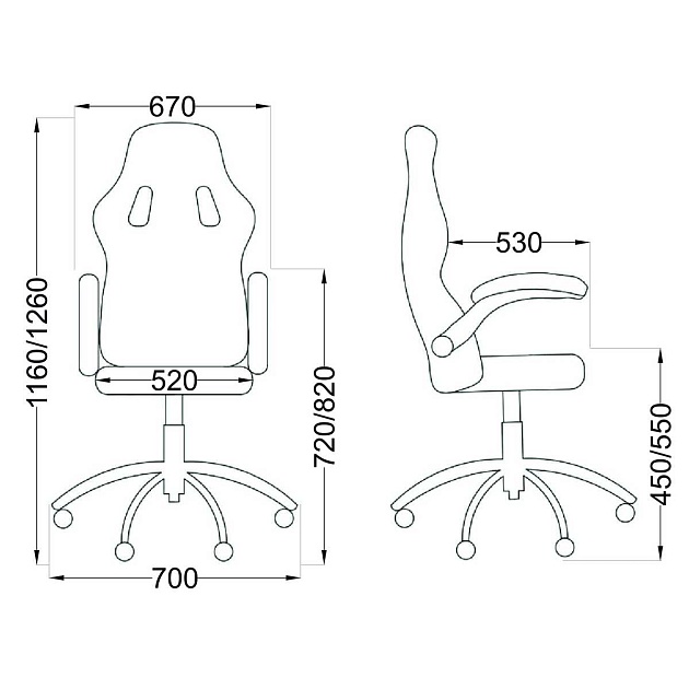 Игровое кресло AksHome Jordan синий, экокожа 62977 Фото № 2
