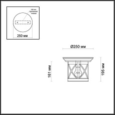 Уличный светильник Odeon Light Nature Sation 4045/1C 4