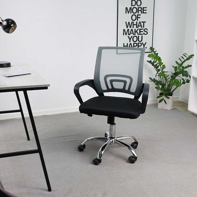 Офисное кресло AksHome Ricci серый, сетка 80014 Фото № 10