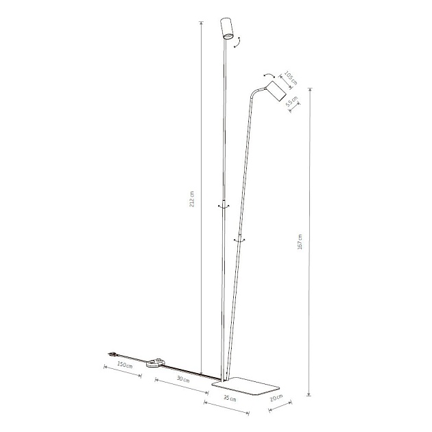 Торшер Nowodvorski Mono 7705 изображение 2 Торшер Nowodvorski Mono 7705 Фото № 2