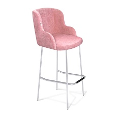 Барный стул Sheffilton SHT-ST39/S29 пыльная роза/хром лак 3623759504