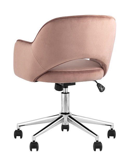 Офисное кресло Stool Group Кларк велюр розовый CLARKSON PINK CHROME Фото № 6