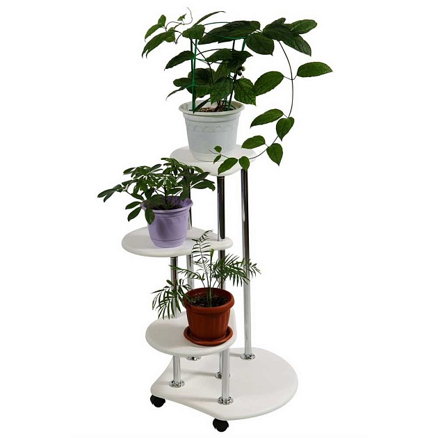 Подставка для цветов Мебелик Троечка 006304 изображение 4 Подставка для цветов Мебелик Троечка 006304 Фото № 4