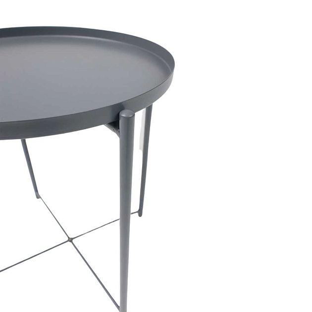 Журнальный стол AksHome Trick серый, окрашенный металл 66915 изображение 3 Журнальный стол AksHome Trick серый, окрашенный металл 66915 Фото № 3