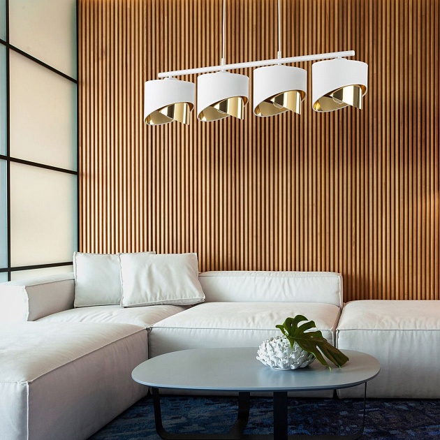 Подвесная люстра TK Lighting 4822 Grant White Фото № 5