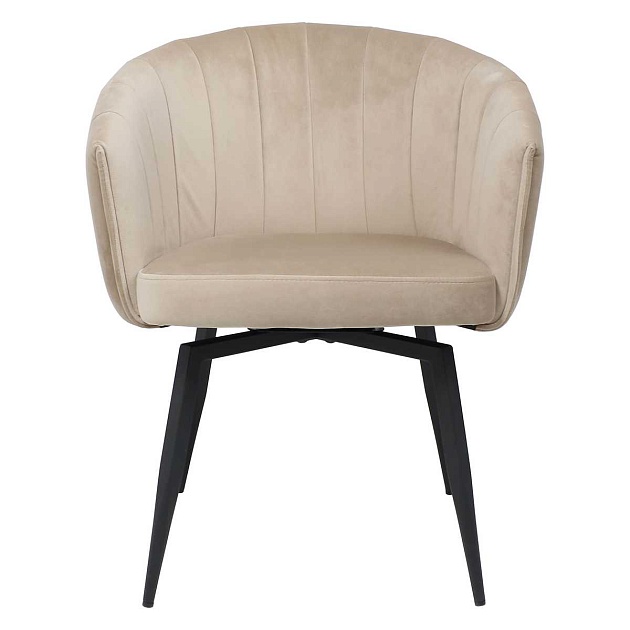 Поворотное кресло AksHome Melon бежевый велюр/черный 102945 изображение 10 Поворотное кресло AksHome Melon бежевый велюр/черный 102945 Фото № 10