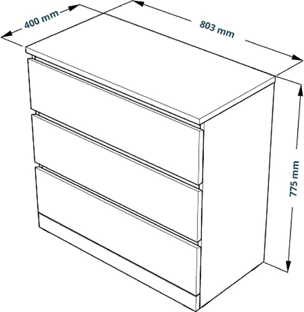 Комод Шведский Стандарт VÄRMA 3 S00210 изображение 4 Комод Шведский Стандарт VÄRMA 3 S00210 Фото № 4