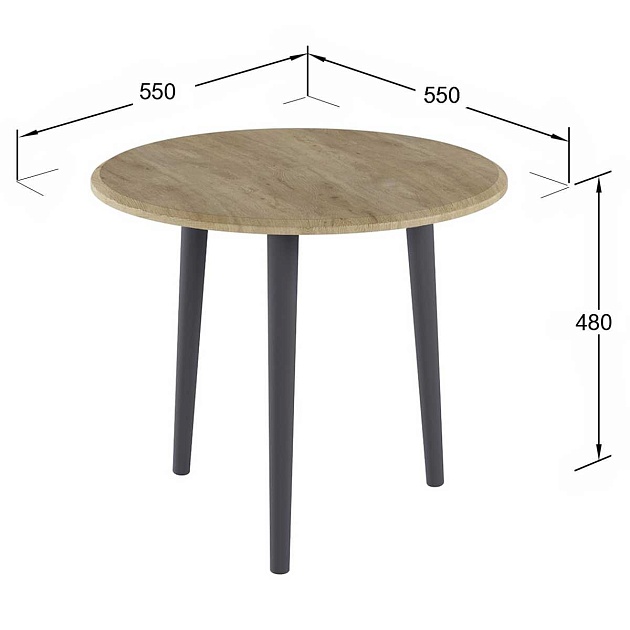 Журнальный стол Мебелик Манхэттен 005367 изображение 3 Журнальный стол Мебелик Манхэттен 005367 Фото № 3