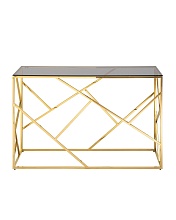 Консоль Stool Group АРТ ДЕКО 120х40 стекло smoke сталь золото ECST-015-TG-SK (120x40) 3