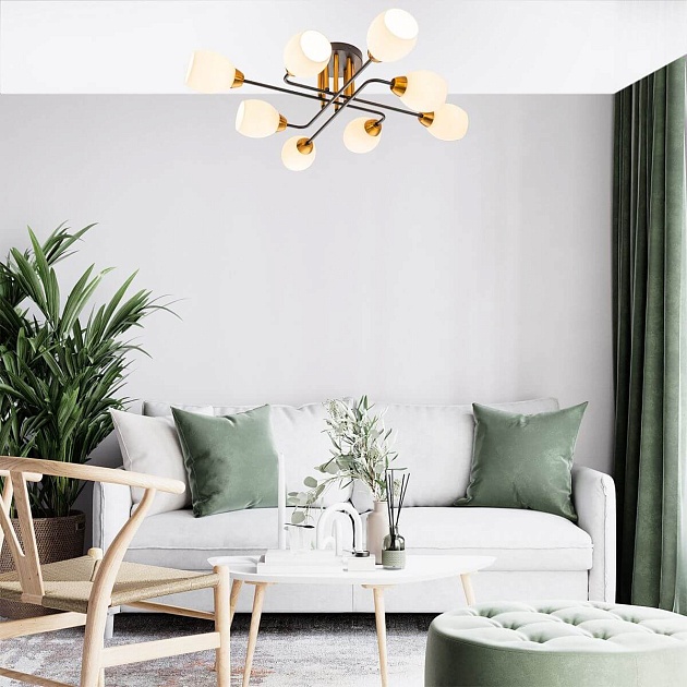 Потолочная люстра Escada Hope 1132/8P Black изображение 6 Потолочная люстра Escada Hope 1132/8P Black Фото № 6