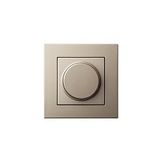 Диммер поворотно-нажимной Liregus Epsilon шампань 28-3081